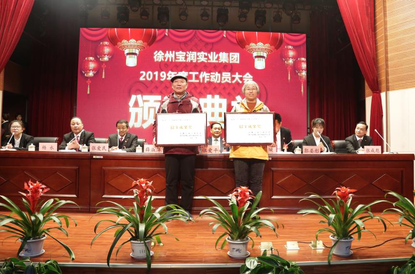 安博官方网站,安博anbo(中国)2019年度工作动员大会---集团公司领导为先进单位和先进个人代表颁奖